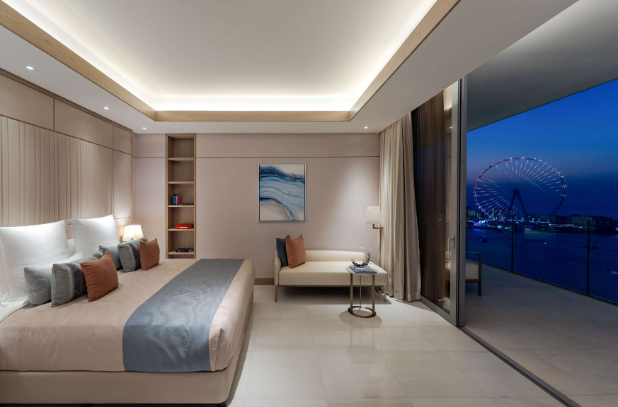 Five Luxe JBR 2BR distress below market deal bed
