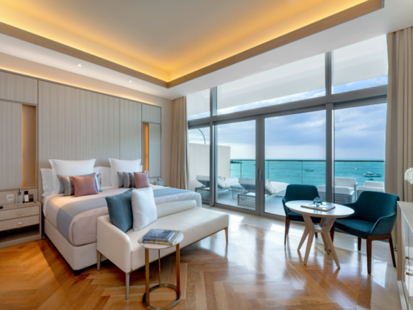 Five Luxe JBR 2BR distress below market deal bedroom view