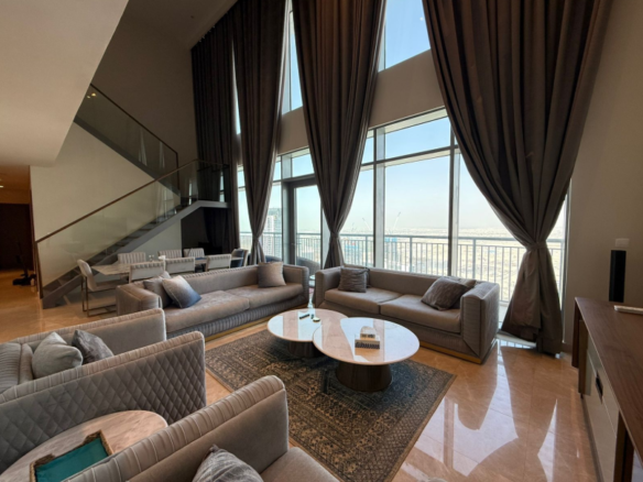 Harbour Views Dubai Creek Harbour 4Br Penthouse distress resale double height