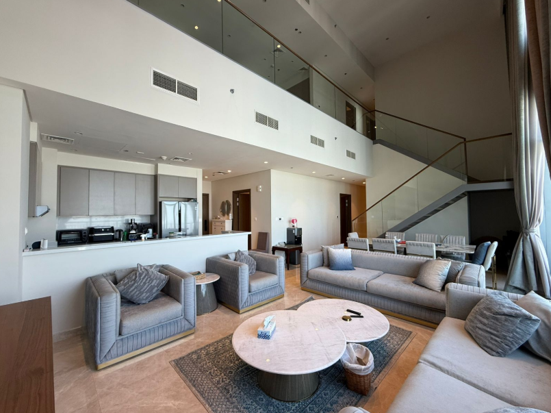 Harbour Views Dubai Creek Harbour 4Br Penthous living roome distress resale
