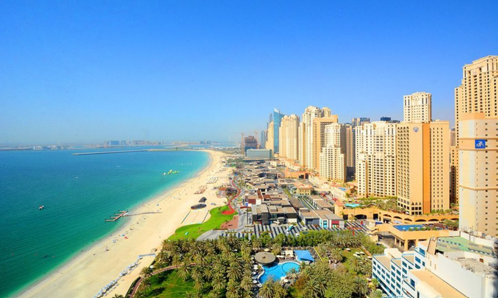JBR area guide about beachfront