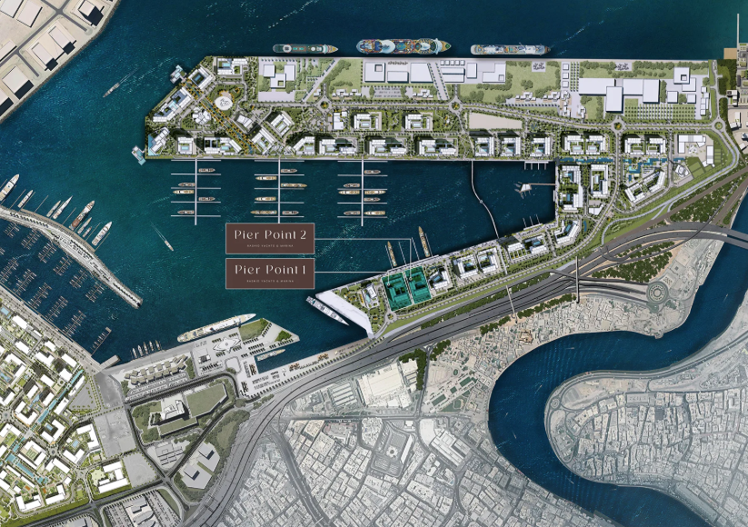 Pier Point Rashi Yachts & Marina 3 bedroom distress reslae location map