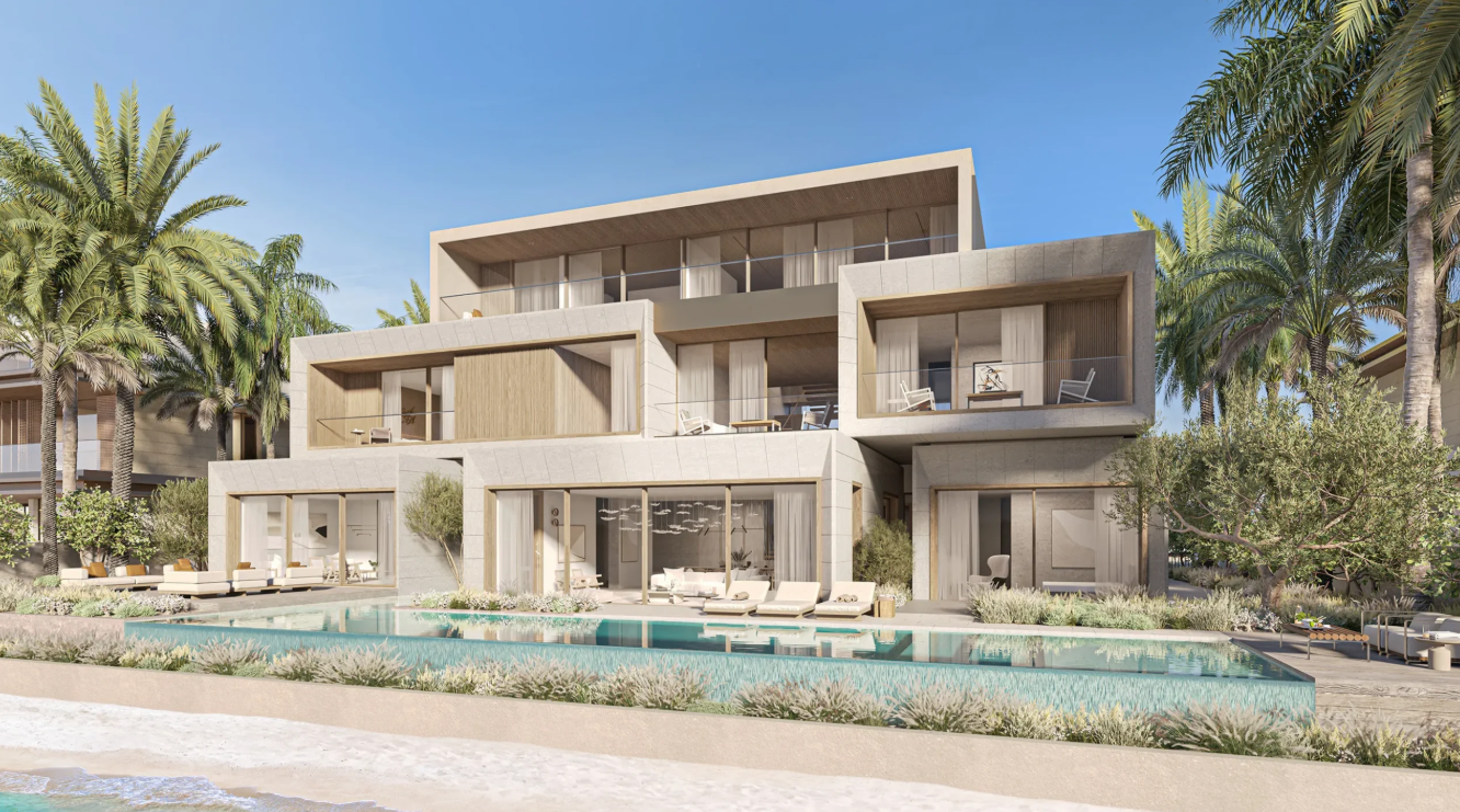 The Palm Crown 6BR villa distress resale below OP facade