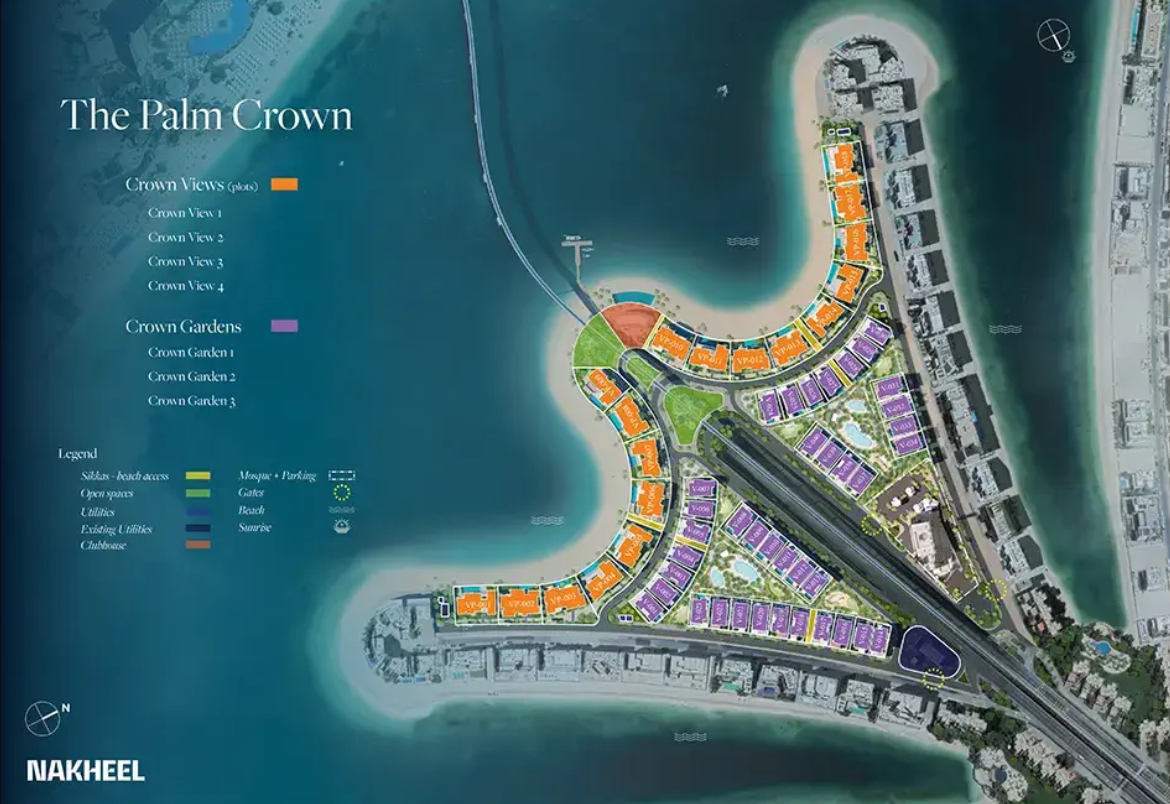 The Palm Crown about community location map