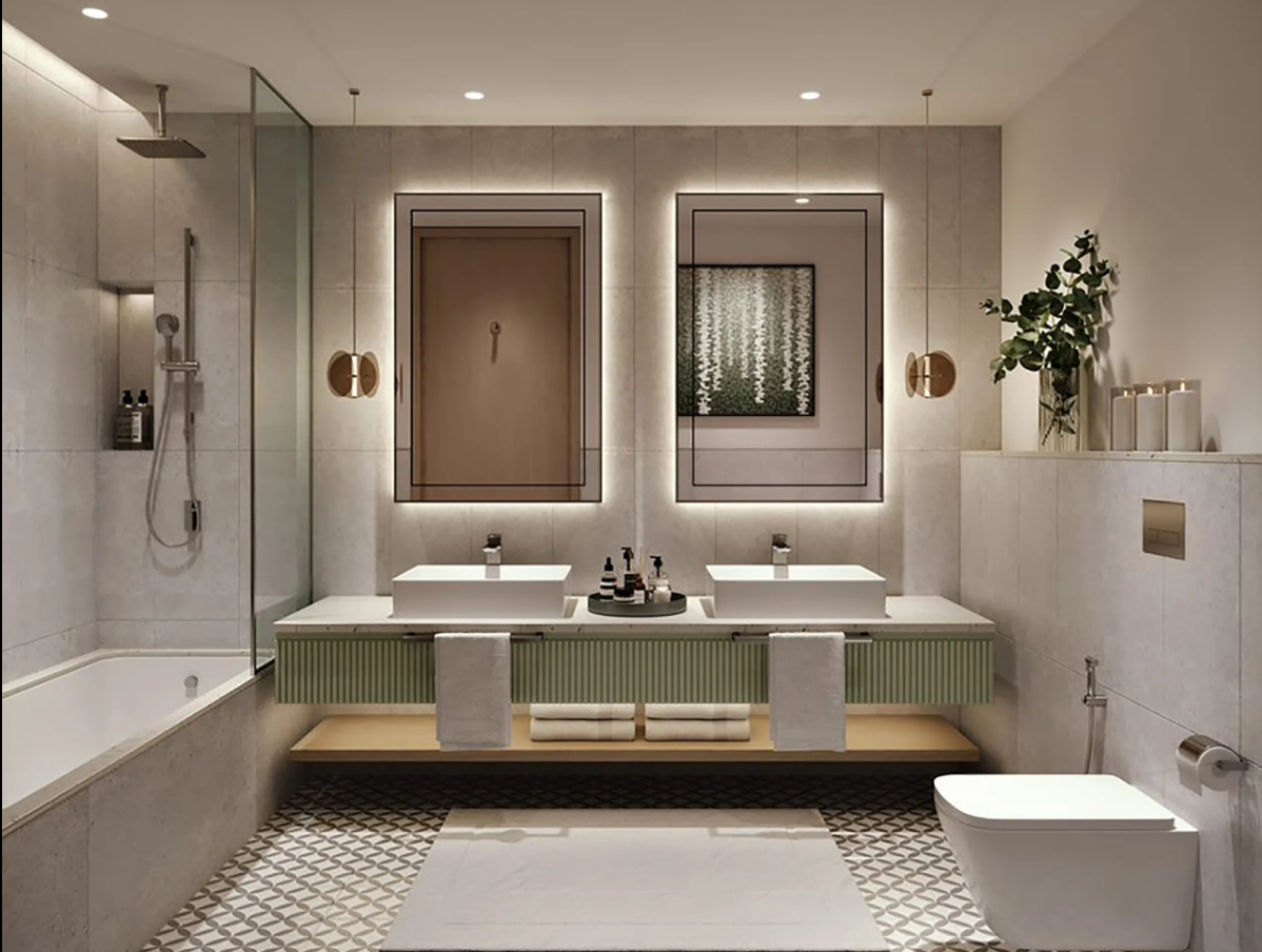 Thyme City Walk 3Br distress deal resale bathroom