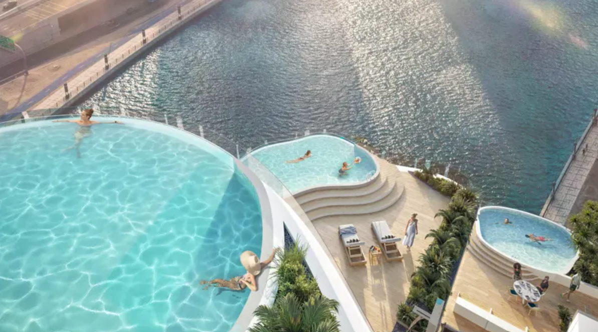 Damac Chic tower Business Bay distress resale by Grisogono infinity pool