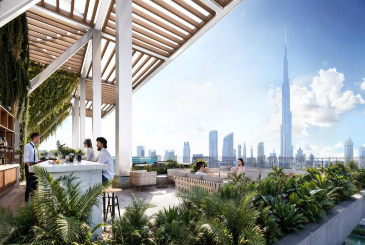 Solara Fairmont residence SOL resale distress 2 BR Burj view