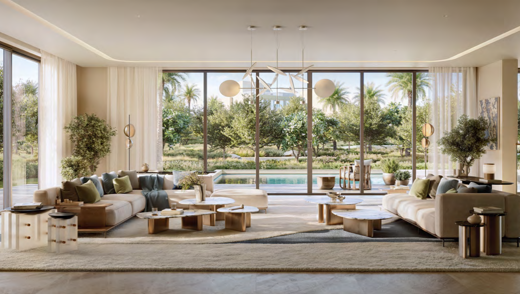 Tierra Address Villas Emaar Oasis distress 5Br villa distress resale living room
