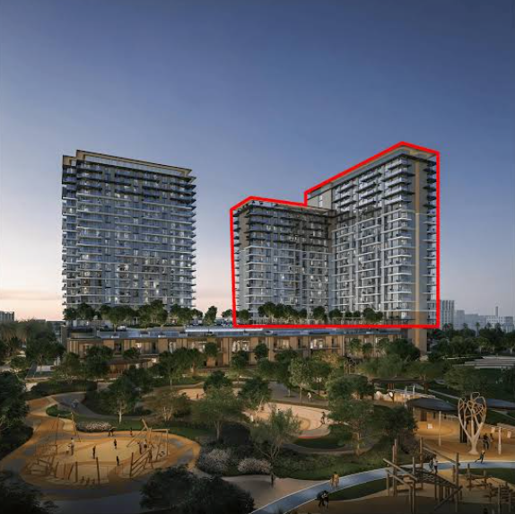 Vida Residence Club Point distress 2BR resale facade